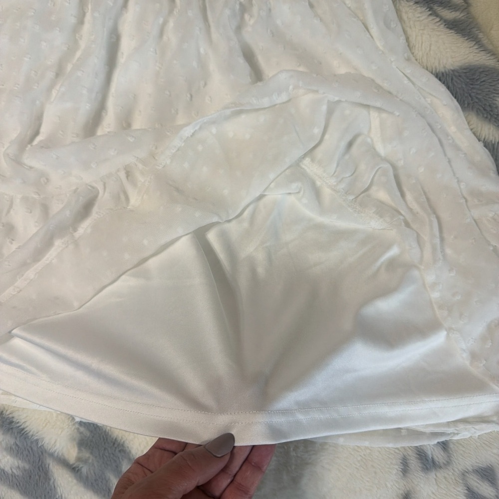 Lulu's White Backless Ruffle Dress - Picture 5 of 5